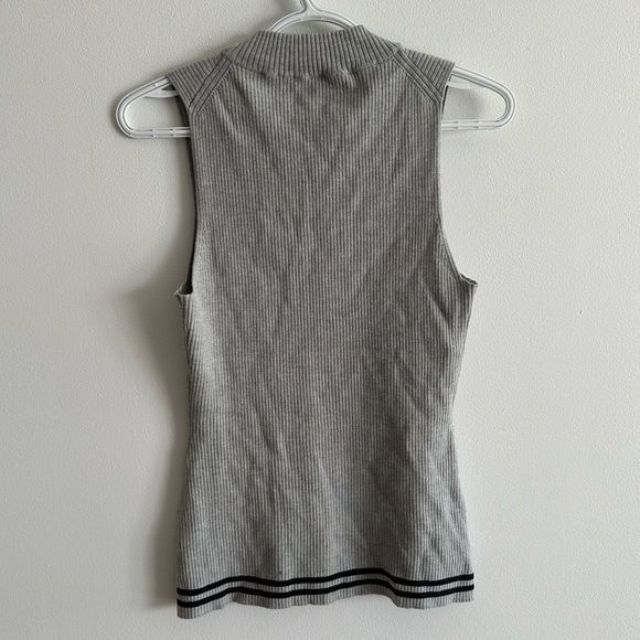 Rag & Bone extra fine merino wool blend sleeveless ribbed top - Picture 2 of 4